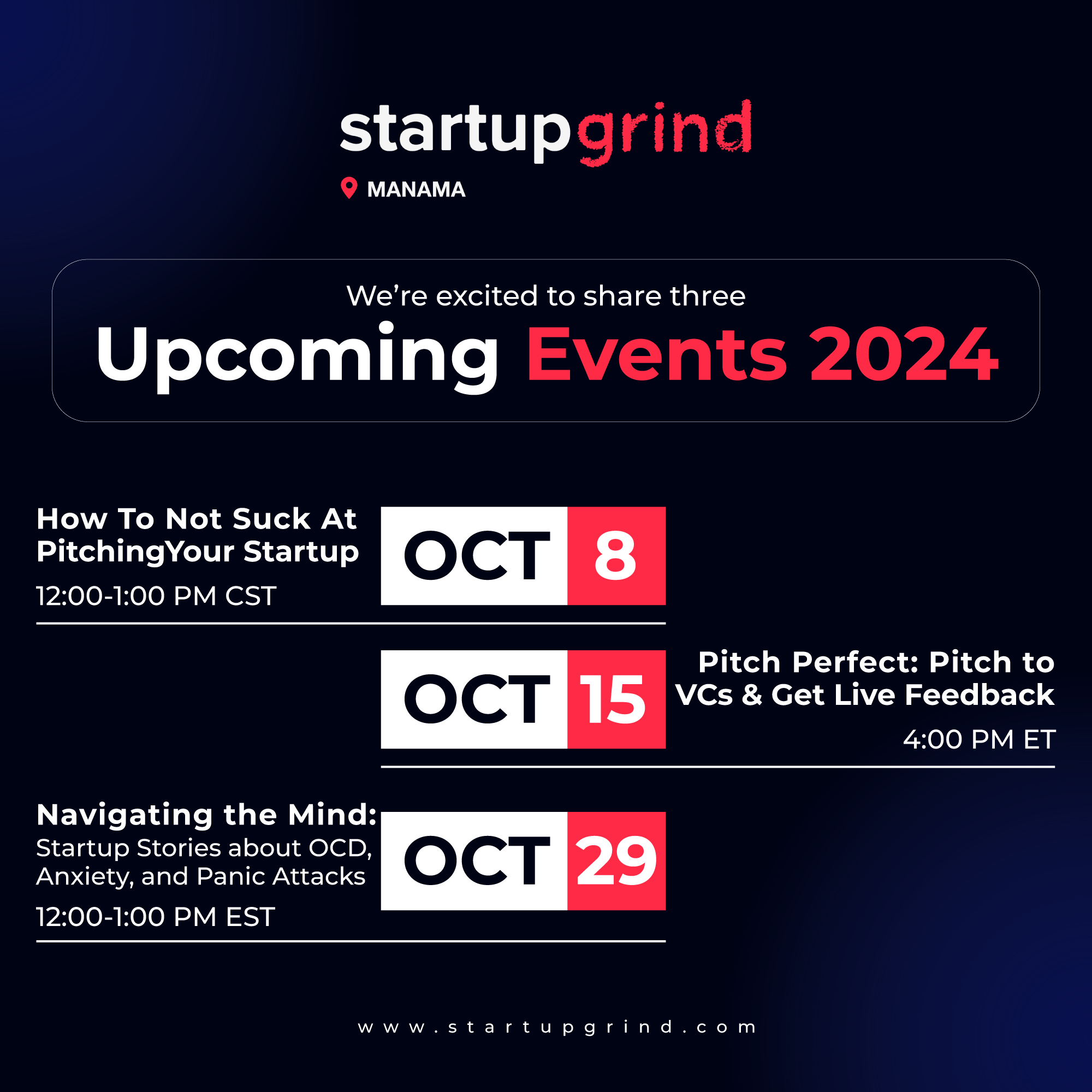  Startup Grind Manama: Future Gatherings To Build Strong Entrepreneurs